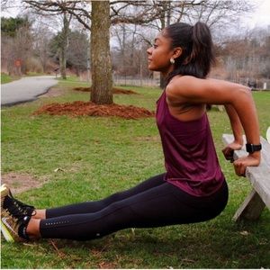 Lululemon Black Fast & Free 7/8 Tights Leggings